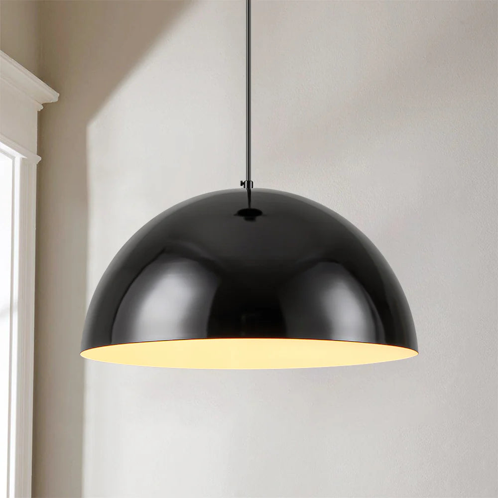 1-Light Semi-Dome Contemporary Pendant X1160