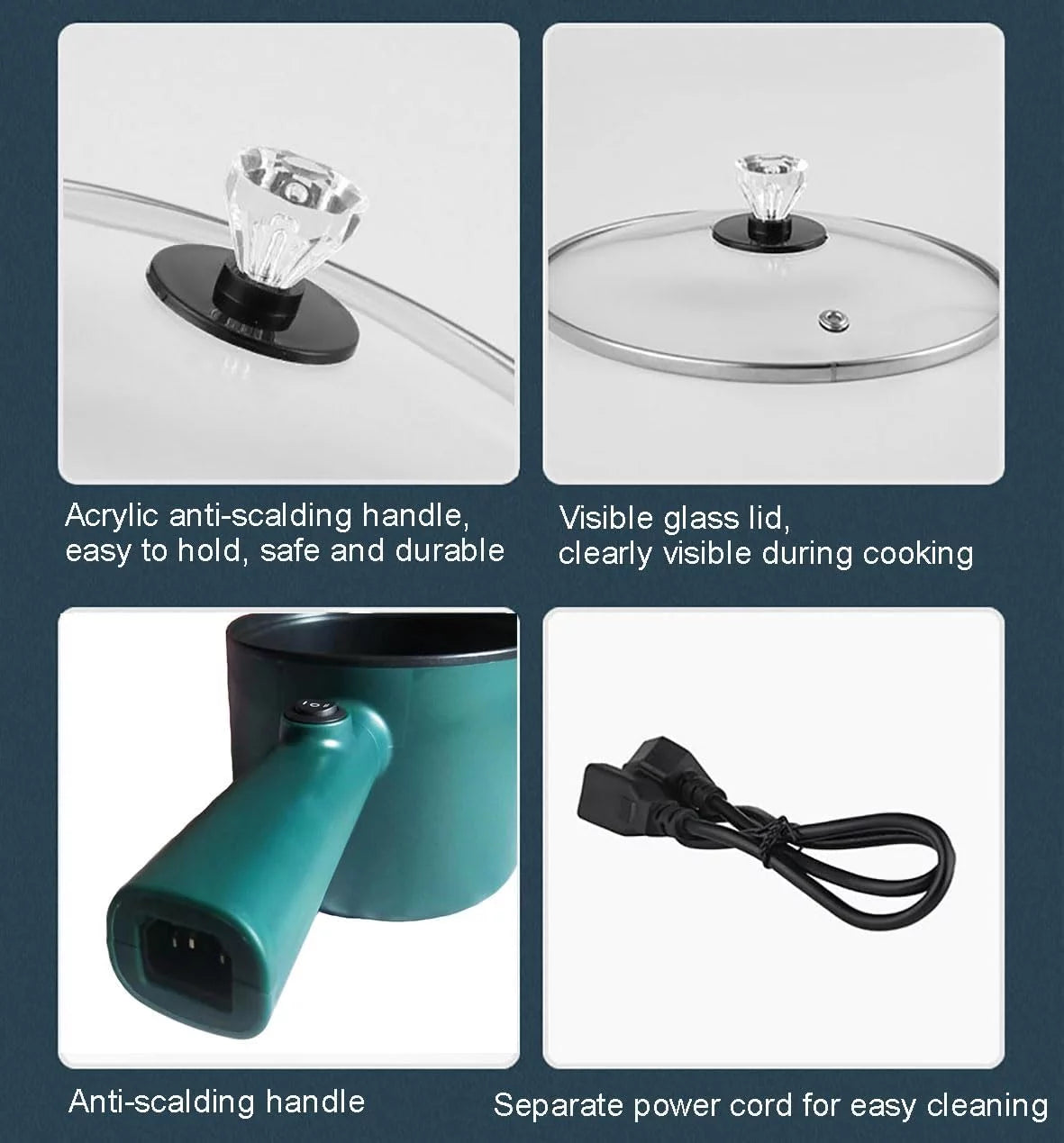 1.8L Non-Stick Electric Hot Pot G9615