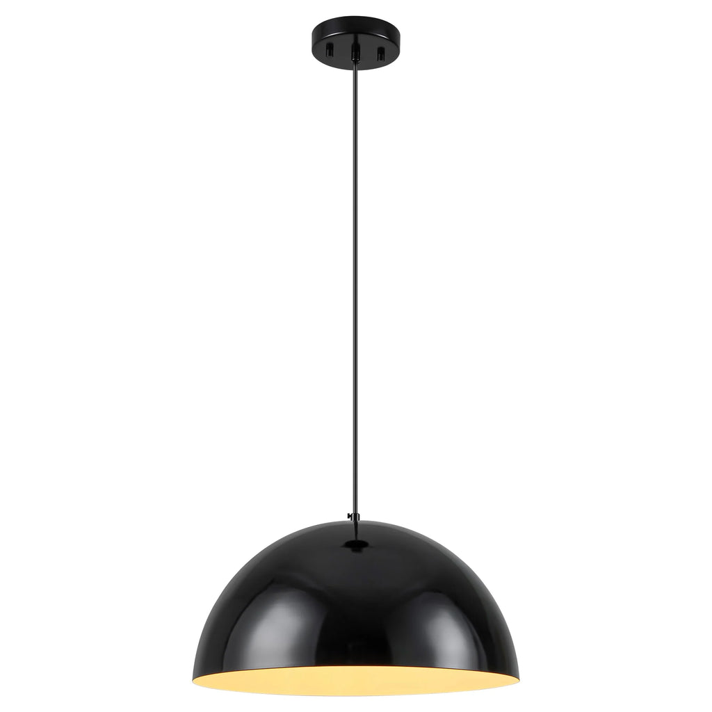 1-Light Semi-Dome Contemporary Pendant X1160