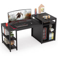 Extra Large Computer Desk with Storage Shelf and Cabinet N186520