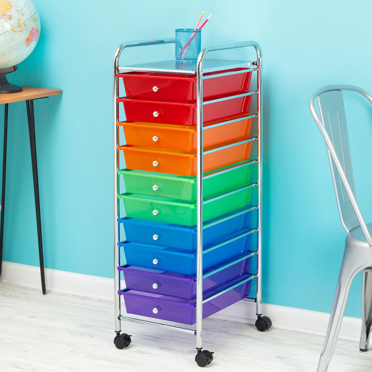 10 Drawer Rolling Cart A483726