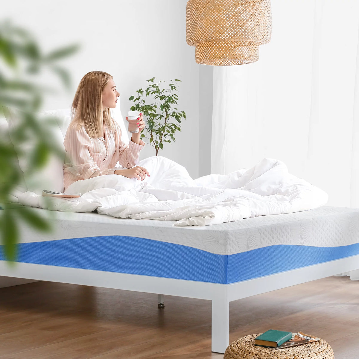 10 Inch Gel Memory Foam Mattress Medium Firm Twin Size Z57560