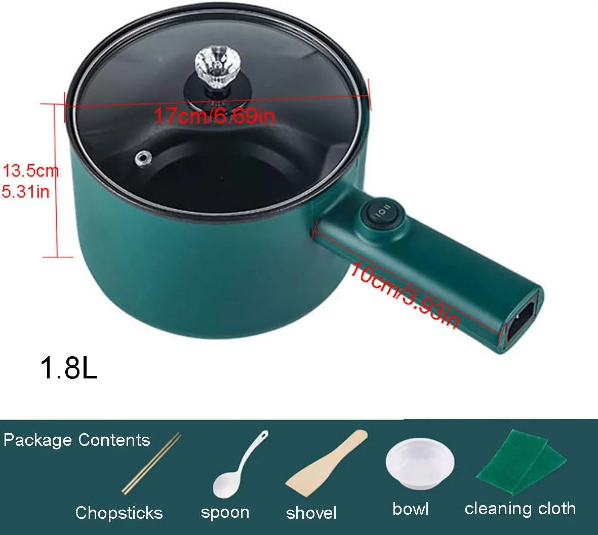 1.8L Non-Stick Electric Hot Pot G9615