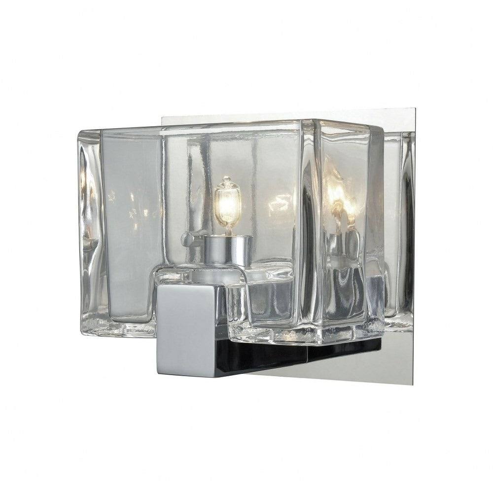 1 Up Light Bath Sconce with Polished Chrome Finish B98322