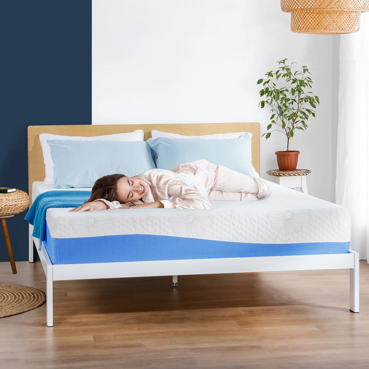 10 Inch Gel Memory Foam Mattress Medium Firm Twin Size Z57560