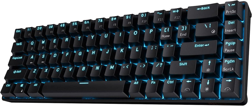 Black 68 Keys Hot Swappable Mechanical Keyboard E53459