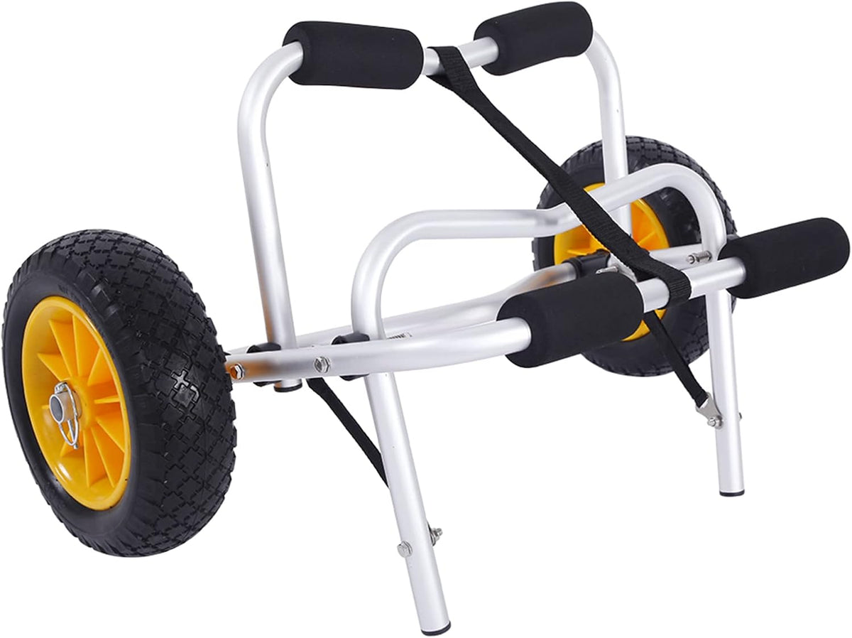 1.5MM Aluminum Alloy Canoeing Trailer Cart Silver W980