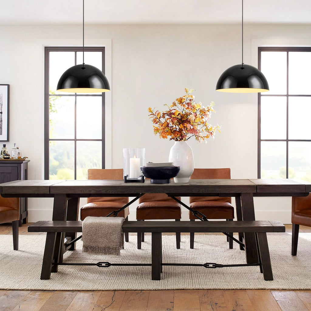 1-Light Semi-Dome Contemporary Pendant X1160