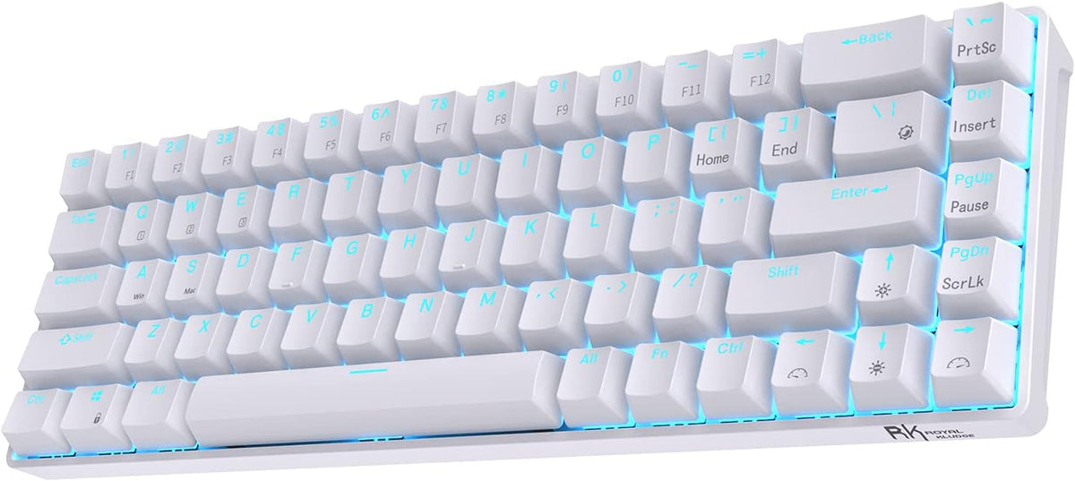 Black 68 Keys Hot Swappable Mechanical Keyboard E53459