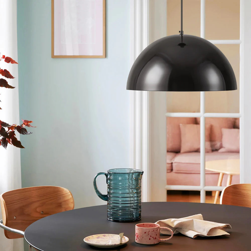 1-Light Semi-Dome Contemporary Pendant X1160