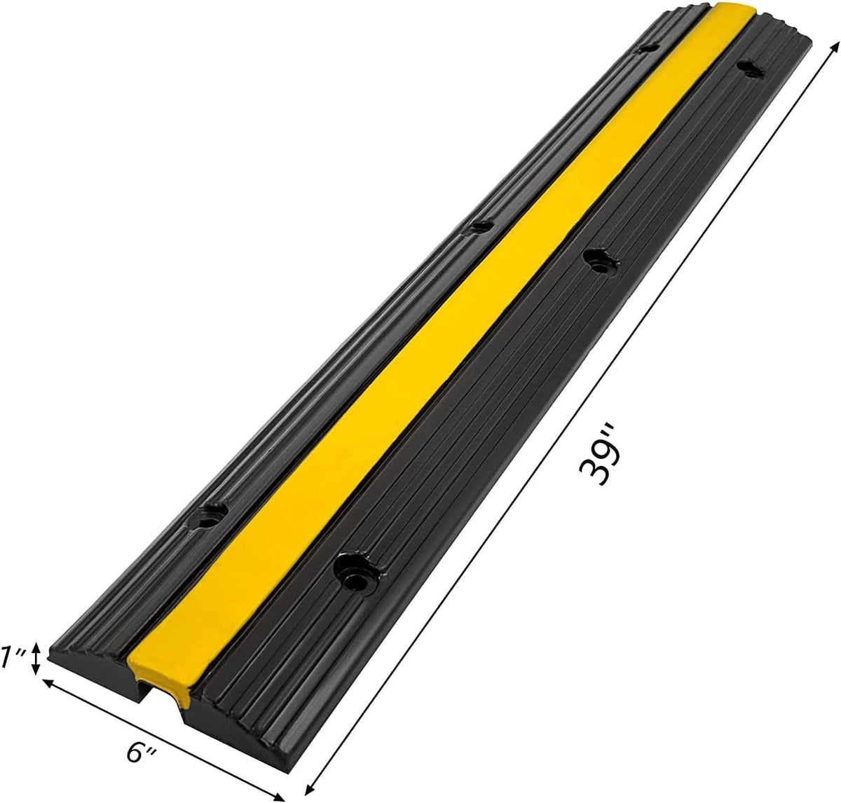 1 Channel Rubber Cable Protector Ramps 4 Pack R4358