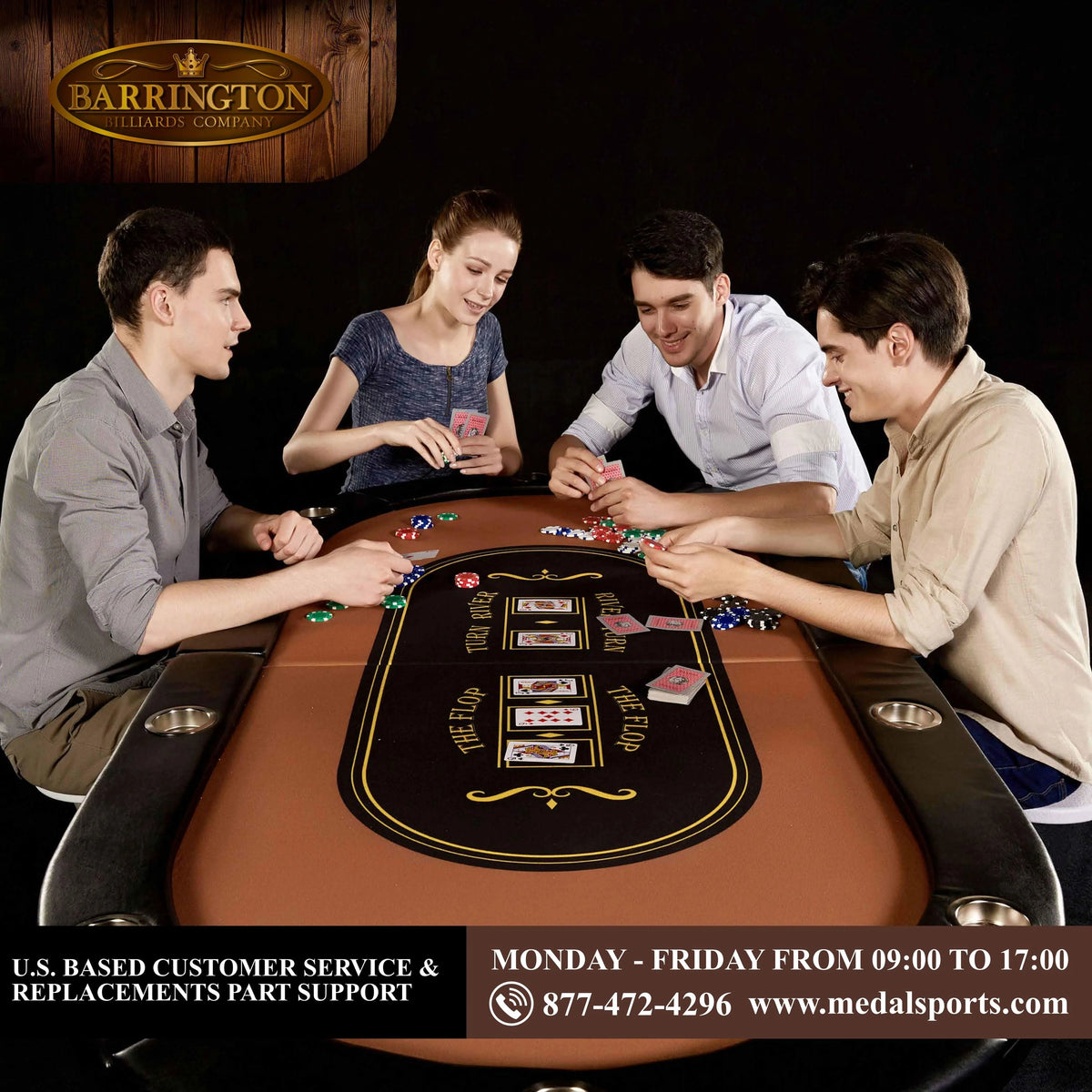 10-Player Poker Table W4750