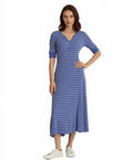 Striped Henley Dress Size Small S82639