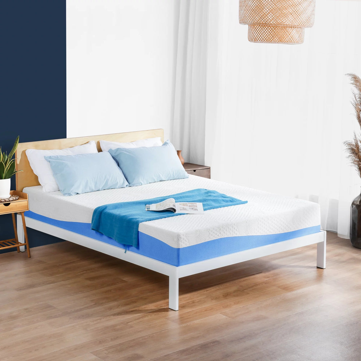 10 Inch Gel Memory Foam Mattress Medium Firm Twin Size Z57560