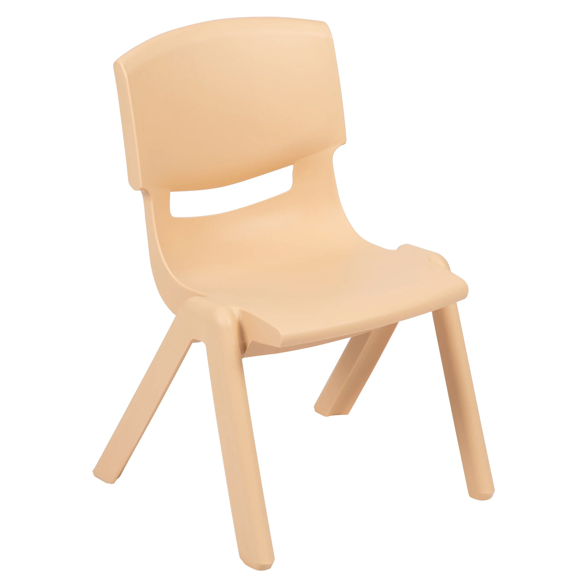 Natural Plastic Height Adjustable Activity Table Set with 6 Chairs J493621